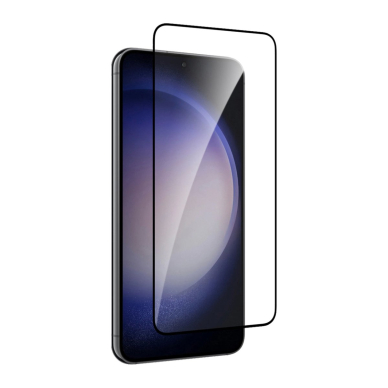 Puro Frame grūdintas stiklas su juodu rėmeliu skirtas Samsung Galaxy S25 / S24