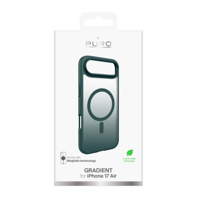 iPhone 17 Air dėklas Puro Gradient TPU MagSafe – turkio spalvos 1 iPhone 17 Air dėklas Puro Gradient TPU MagSafe – turkio spalvos 1