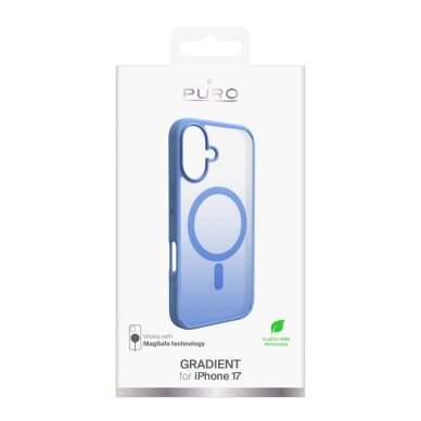 iPhone 17 Puro Gradient TPU dėklas su MagSafe palaikymu - mėlynas 1 iPhone 17 Puro Gradient TPU dėklas su MagSafe palaikymu - mėlynas 1