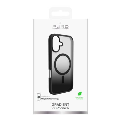 iPhone 17 Puro Gradient TPU dėklas su MagSafe – juodas 1