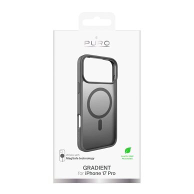 iPhone 17 Pro Puro Gradient TPU dėklas, suderinamas su MagSafe – pilkas 1