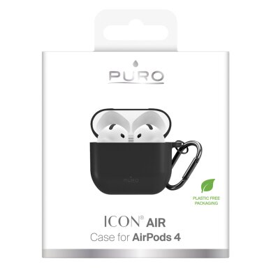 AirPods 4 Puro Icon dėklas – juodas 5 AirPods 4 Puro Icon dėklas – juodas 5