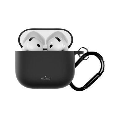 AirPods 4 Puro Icon dėklas – juodas AirPods 4 Puro Icon dėklas – juodas