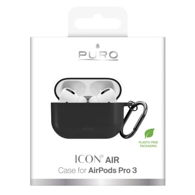 AirPods Pro 3 Puro Icon dėklas – juodas 5 AirPods Pro 3 Puro Icon dėklas – juodas 5