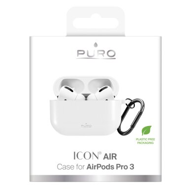 AirPods Pro 3 Puro Icon dėklas – baltas 1 AirPods Pro 3 Puro Icon dėklas – baltas 1