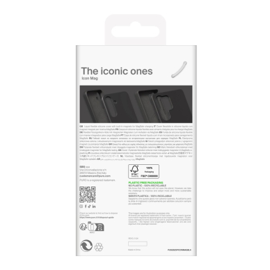 Puro Icon Mag silikoninis dėklas su MagSafe Samsung Galaxy S25+ - juodas 3