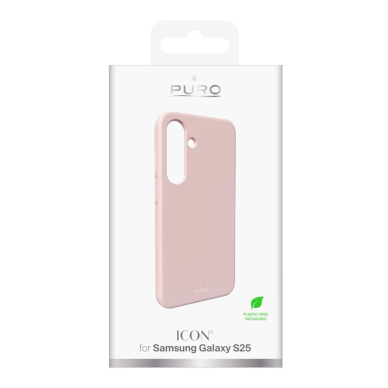 Puro Icon silikoninis dėklas Samsung Galaxy S25 - rožinis 2