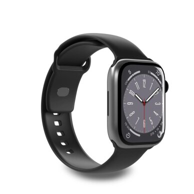 Dirželiai Puro Icon Silicone Apple Watch 38 / 40 / 41 mm – juodi (2 vnt.)