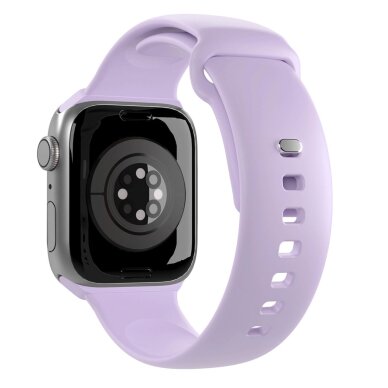 Dirželiai Puro Icon Silicone Apple Watch 42 / 44 / 45 / 49 mm – levandų spalvos (2 vnt.) 2 Dirželiai Puro Icon Silicone Apple Watch 42 / 44 / 45 / 49 mm – levandų spalvos (2 vnt.) 2