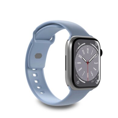 Dirželiai Puro Icon Silicone Apple Watch 42 / 44 / 45 / 49 mm – šviesiai mėlyni (2 vnt.)
