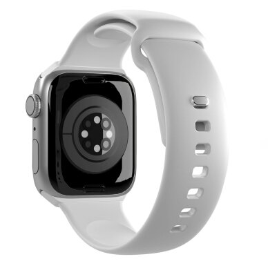 Dirželiai Puro Icon Silicone Apple Watch 42 / 44 / 45 / 49 mm – balti (2 vnt.) 1 Dirželiai Puro Icon Silicone Apple Watch 42 / 44 / 45 / 49 mm – balti (2 vnt.) 1