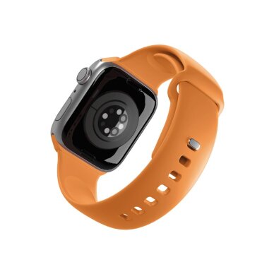 Apple Watch 44 / 45 / 46 / 49 mm Puro Icon silikoninė apyrankė – oranžinė 1