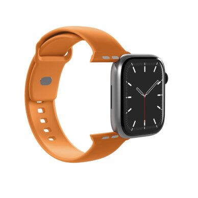 Apple Watch 44 / 45 / 46 / 49 mm Puro Icon silikoninė apyrankė – oranžinė