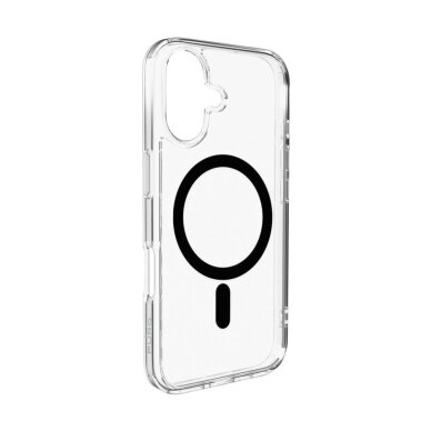 iPhone 17 dėklas Puro Lite Mag TPU+PC MagSafe – permatomas su juodu žiedu iPhone 17 dėklas Puro Lite Mag TPU+PC MagSafe – permatomas su juodu žiedu