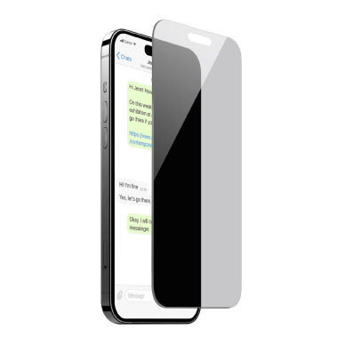 iPhone 16 Plus / iPhone 15 Plus Puro Privacy grūdintas stiklas