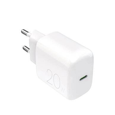 Sieninis įkroviklis Puro ProLite 20W USB-C – baltas Sieninis įkroviklis Puro ProLite 20W USB-C – baltas