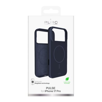 iPhone 17 Pro Puro Pulse polikarbonatinis apsauginis dėklas – tamsiai mėlynas 1