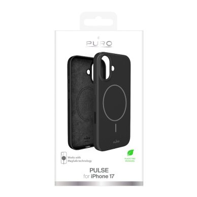iPhone 17 Puro Pulse apsauginis polikarbonatinis dėklas – juodas 1