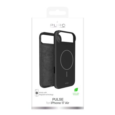 iPhone 17 Air dėklas Puro Pulse – juodas polikarbonatinis 1 iPhone 17 Air dėklas Puro Pulse – juodas polikarbonatinis 1