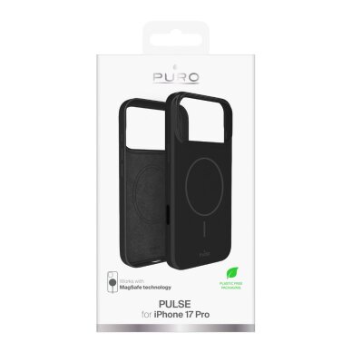 iPhone 17 Pro Puro Pulse polikarbonatinis apsauginis dėklas – juodas 1