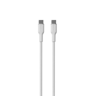Laidas Puro Soft USB-C – USB-C 60W 1.5m silikoninis – baltas Laidas Puro Soft USB-C – USB-C 60W 1.5m silikoninis – baltas