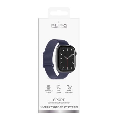 Apple Watch 44/45/46/49 mm Puro Sport apyrankė – tamsiai mėlyna 1 Apple Watch 44/45/46/49 mm Puro Sport apyrankė – tamsiai mėlyna 1