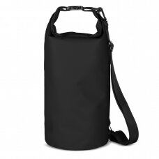 Vandeniui atsparus krepšys PVC waterproof backpack bag 10l - juodas