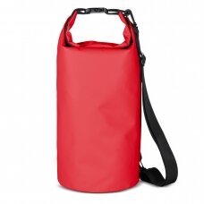 Vandeniui atsparus krepšys PVC waterproof backpack bag 10l - raudonas