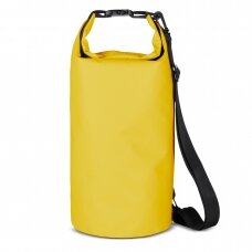 Vandeniui atsparus krepšys PVC waterproof backpack bag 10l - geltonas