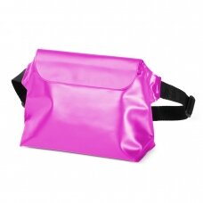 Vandeniui atsparus krepšys PVC waterproof pouch / waist bag - rožinis