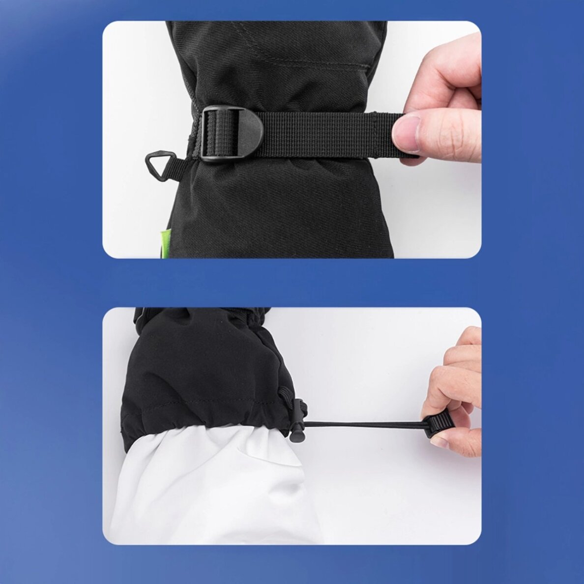 Slidinėjimo pirštinės Qunature Finger Style dydis L – juodos 2