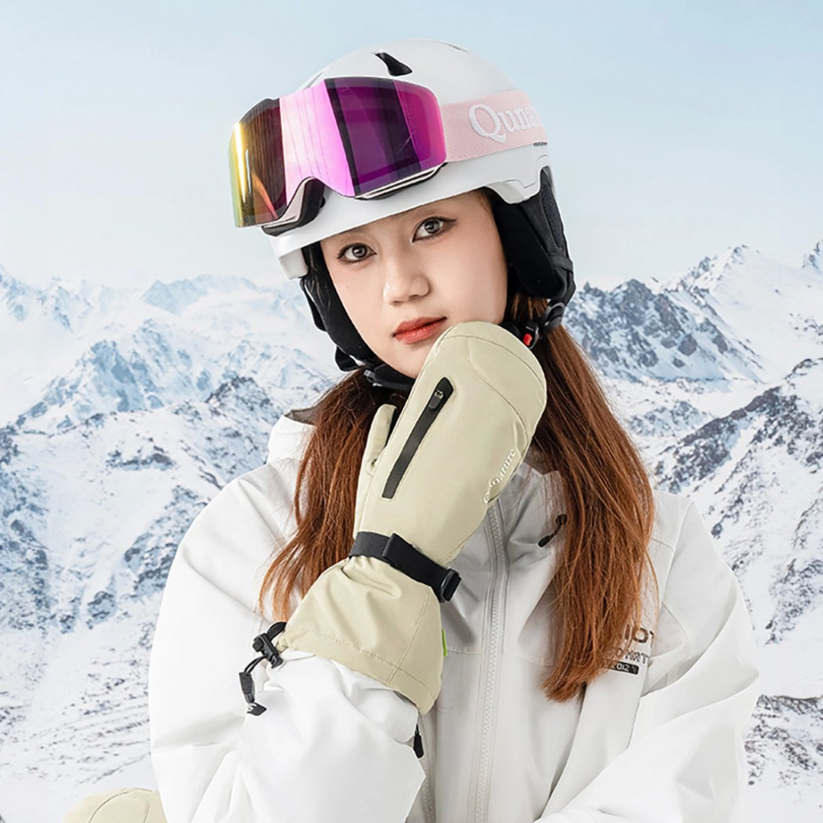 Qunature Full Length Slidinėjimo pirštinės Dydis L – šviesiai rudos 2 Qunature Full Length Slidinėjimo pirštinės Dydis L – šviesiai rudos 2