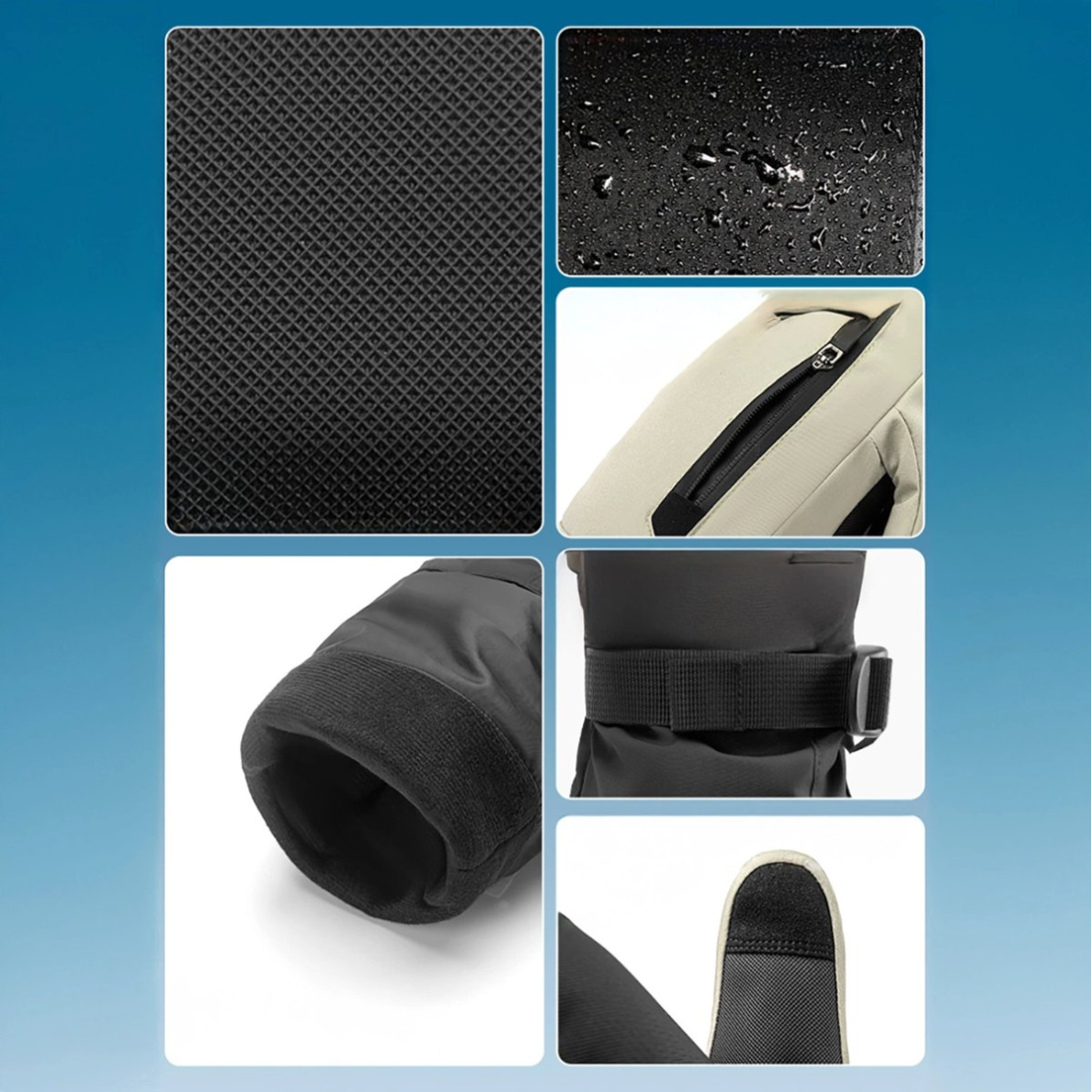 Qunature Full Length Slidinėjimo pirštinės Dydis M – šviesiai rudos 4