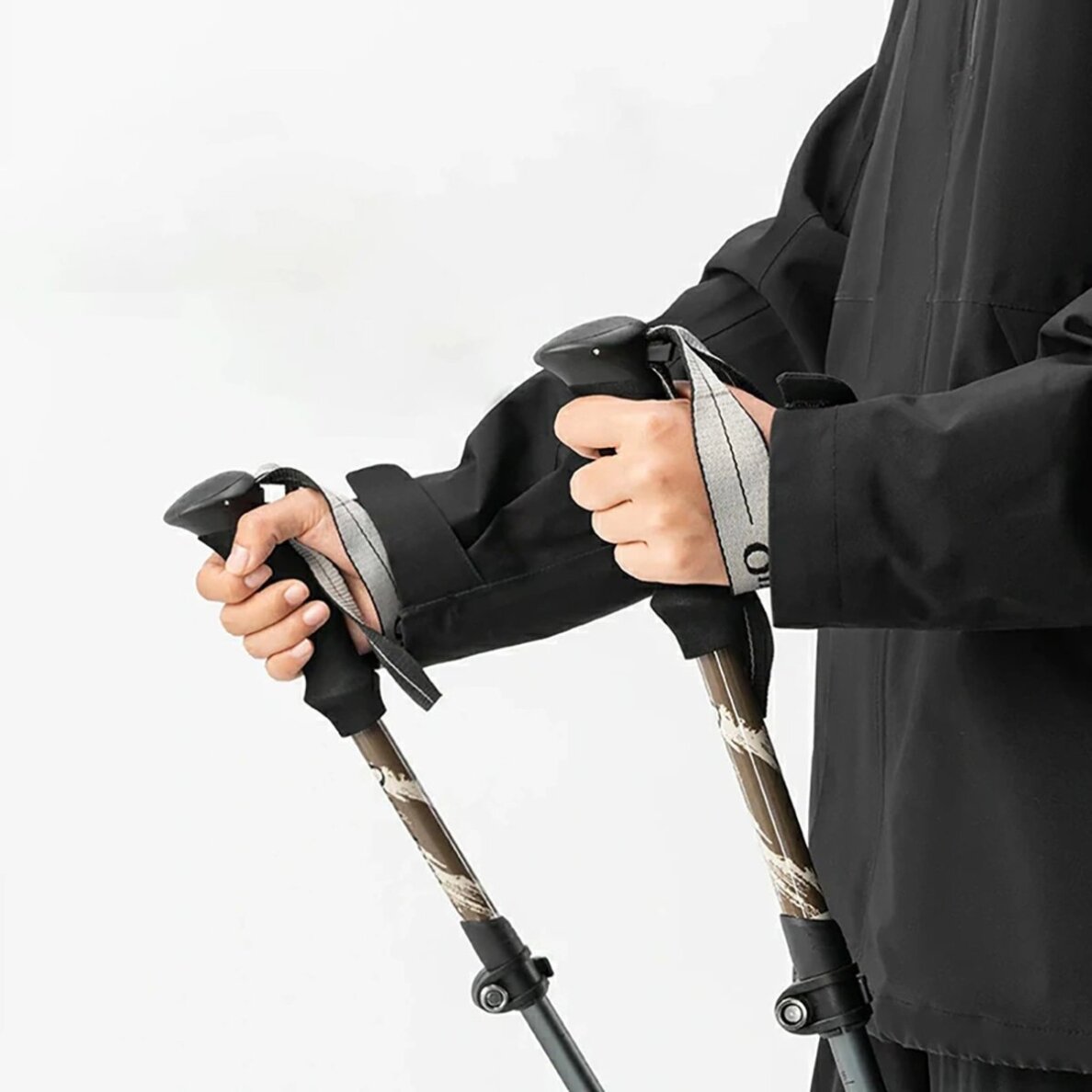 Žygio lazda Qunature Nordic Walking Trekking Pole aliumininė 110–130 cm, 1 vnt. – ruda 3