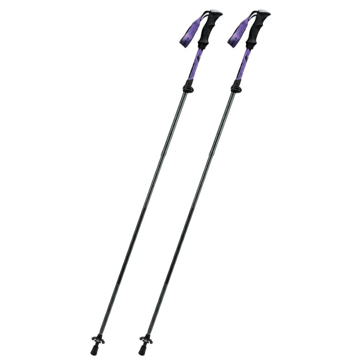 Žygio lazdos Qunature Nordic Walking Trekking Poles aliumininės 110–130 cm – violetinės