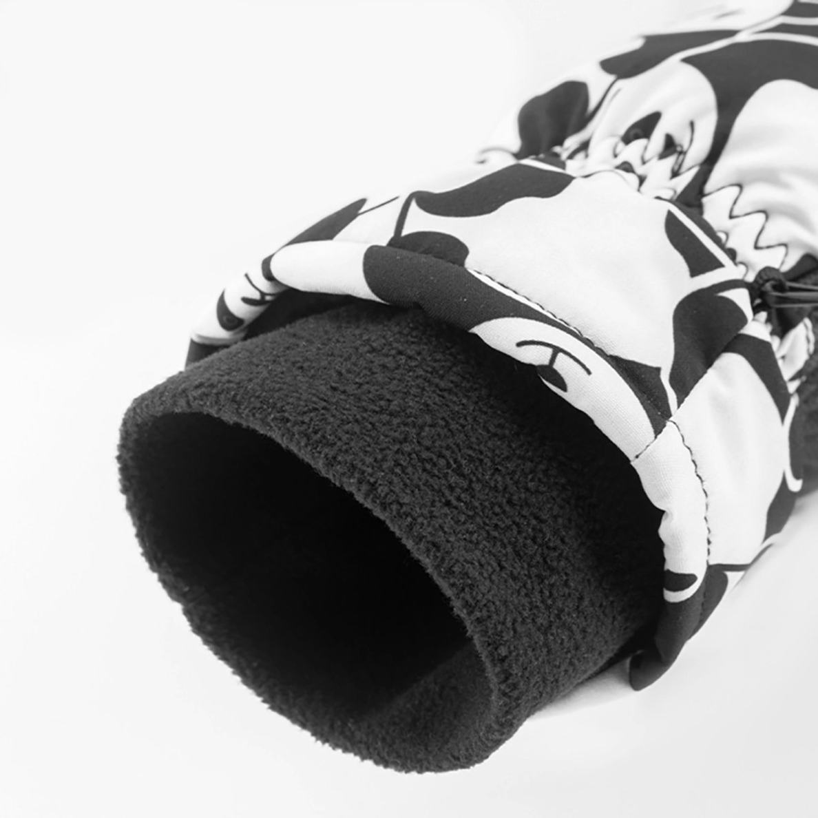 Qunature Panda Slidinėjimo pirštinės vaikams Dydis S – juoda/balta 2