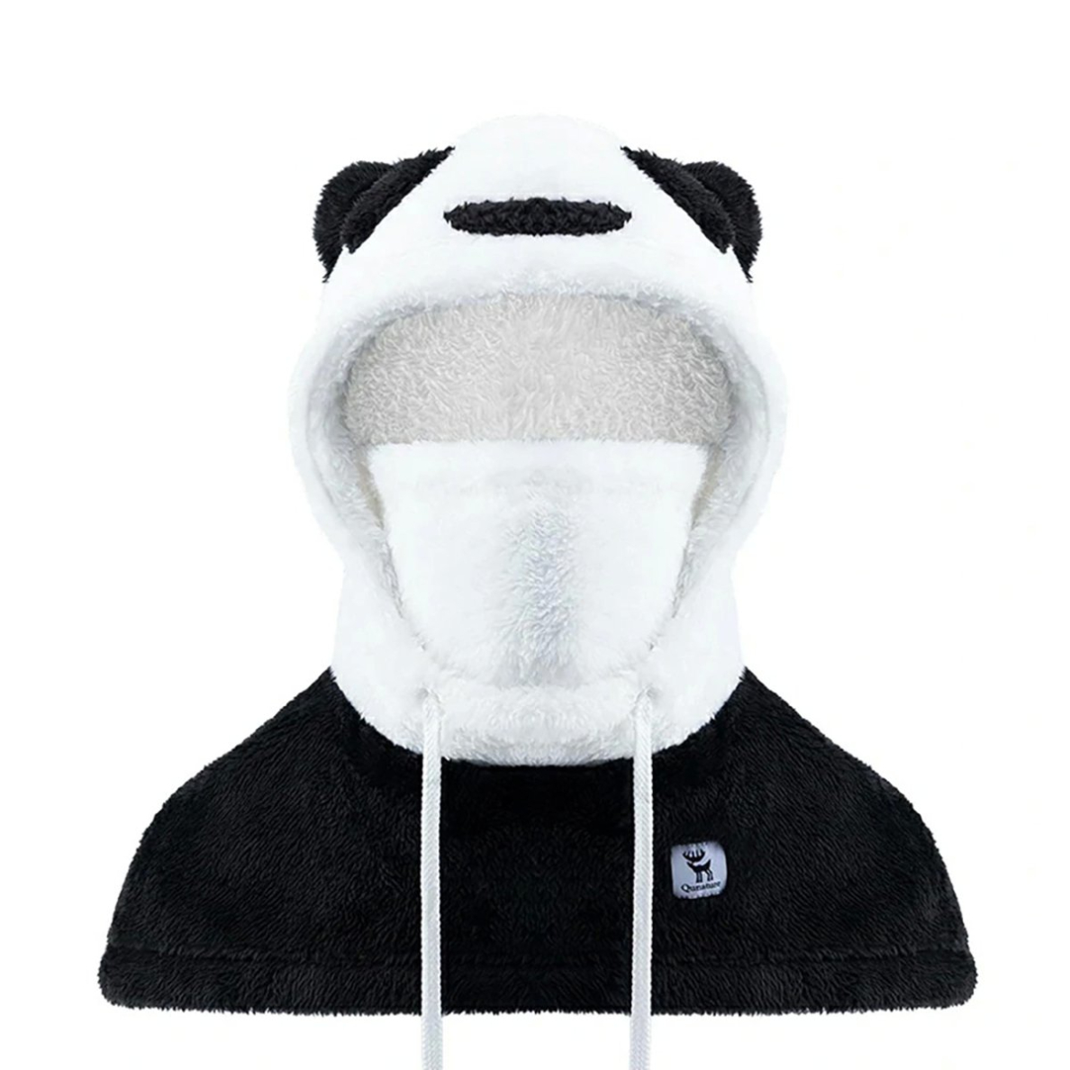 Qunature Panda Balaclava slidinėjimui vaikams / suaugusiems Dydis L – juoda/balta Qunature Panda Balaclava slidinėjimui vaikams / suaugusiems Dydis L – juoda/balta
