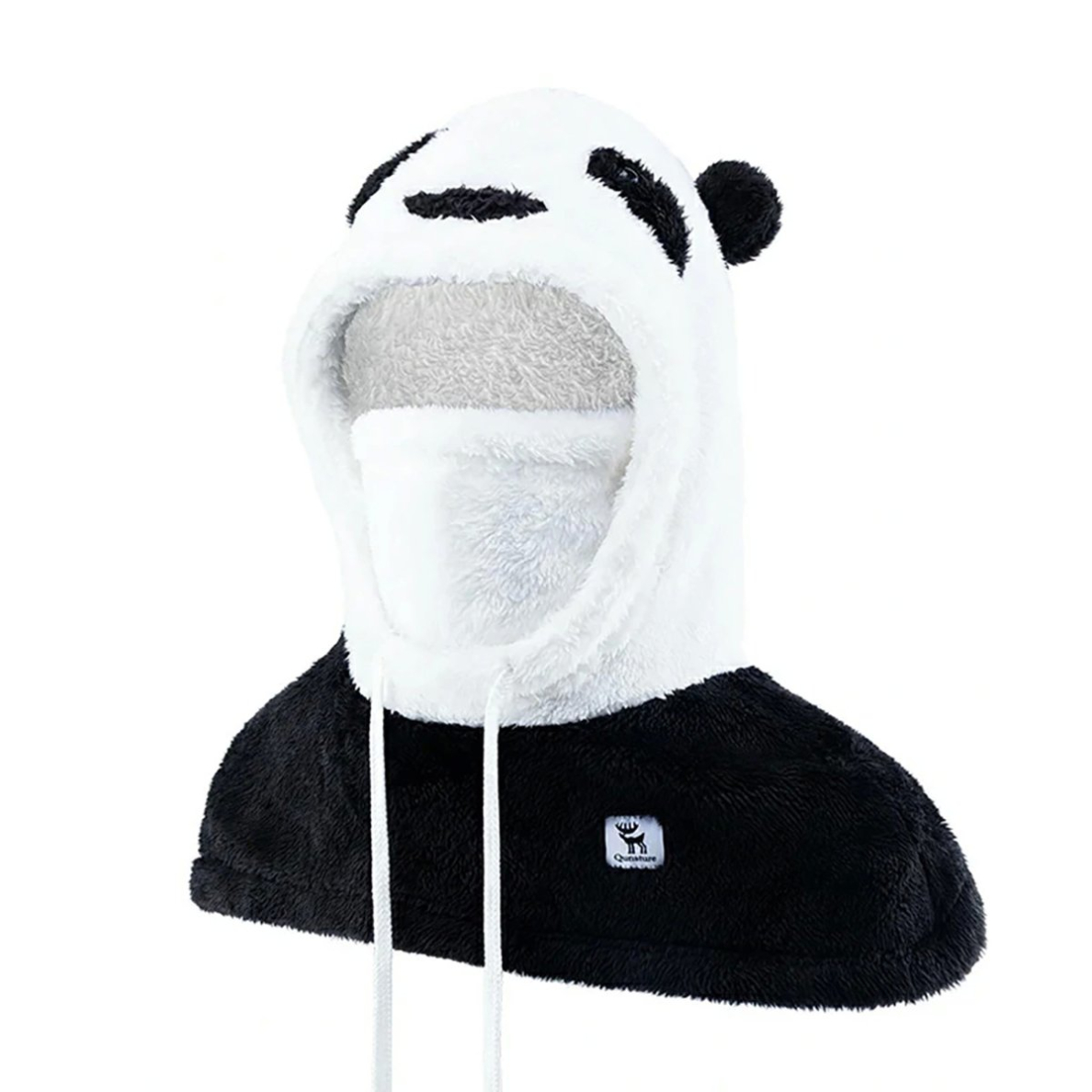 Qunature Panda Balaclava slidinėjimui vaikams / suaugusiems Dydis M – juoda/balta 1 Qunature Panda Balaclava slidinėjimui vaikams / suaugusiems Dydis M – juoda/balta 1