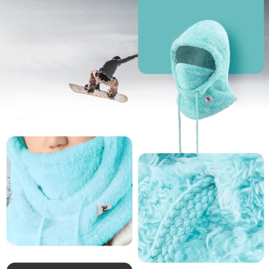 Qunature Arctic Velvet Balaclava slidinėjimo kaukė Dydis L – mėtų 4