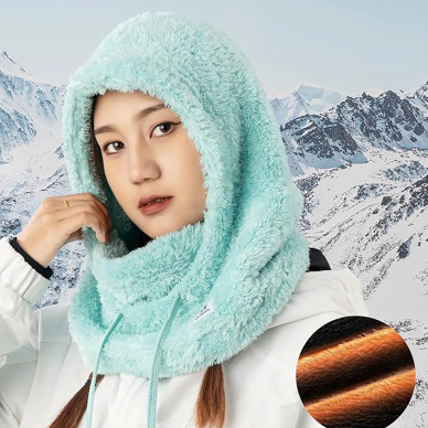 Qunature Arctic Velvet Balaclava slidinėjimo kaukė Dydis L – mėtų 5