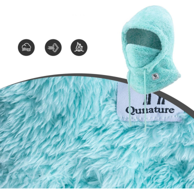 Qunature Arctic Velvet Balaclava slidinėjimo kaukė Dydis M – mėtų 3