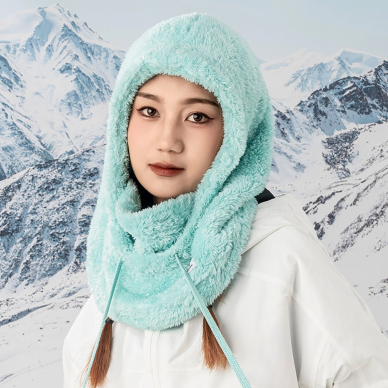 Qunature Arctic Velvet Balaclava slidinėjimo kaukė Dydis M – mėtų 7