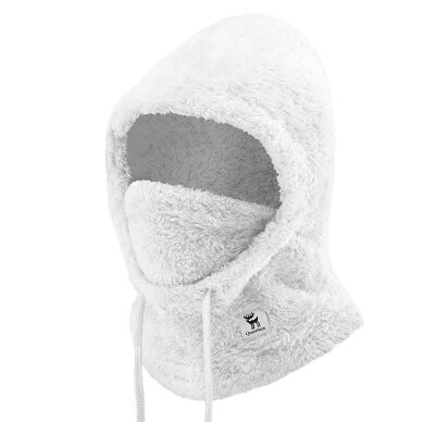 Kaukė Qunature Arctic Velvet slidinėjimo Balaclava dydis M – balta 1 Kaukė Qunature Arctic Velvet slidinėjimo Balaclava dydis M – balta 1