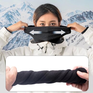 Kaklo mova Qunature Oli Ski Neck Warmer dydis L – juoda 3