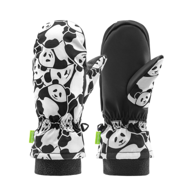 Qunature Panda Slidinėjimo pirštinės vaikams Dydis S – juoda/balta 1