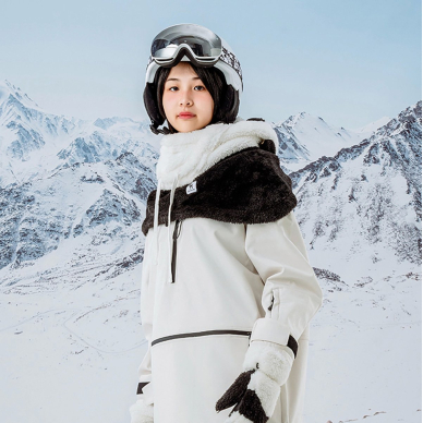 Qunature Panda Balaclava slidinėjimui vaikams / suaugusiems Dydis M – juoda/balta 10