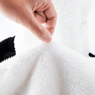 Qunature Panda Balaclava slidinėjimui vaikams / suaugusiems Dydis M – juoda/balta 3