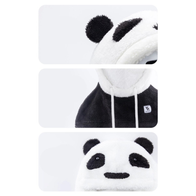 Qunature Panda Balaclava slidinėjimui vaikams / suaugusiems Dydis M – juoda/balta 6