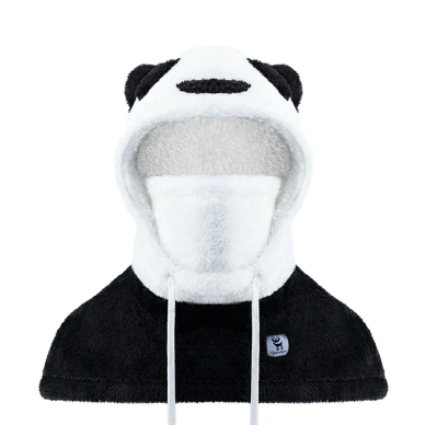 Qunature Panda Balaclava slidinėjimui vaikams / suaugusiems Dydis M – juoda/balta