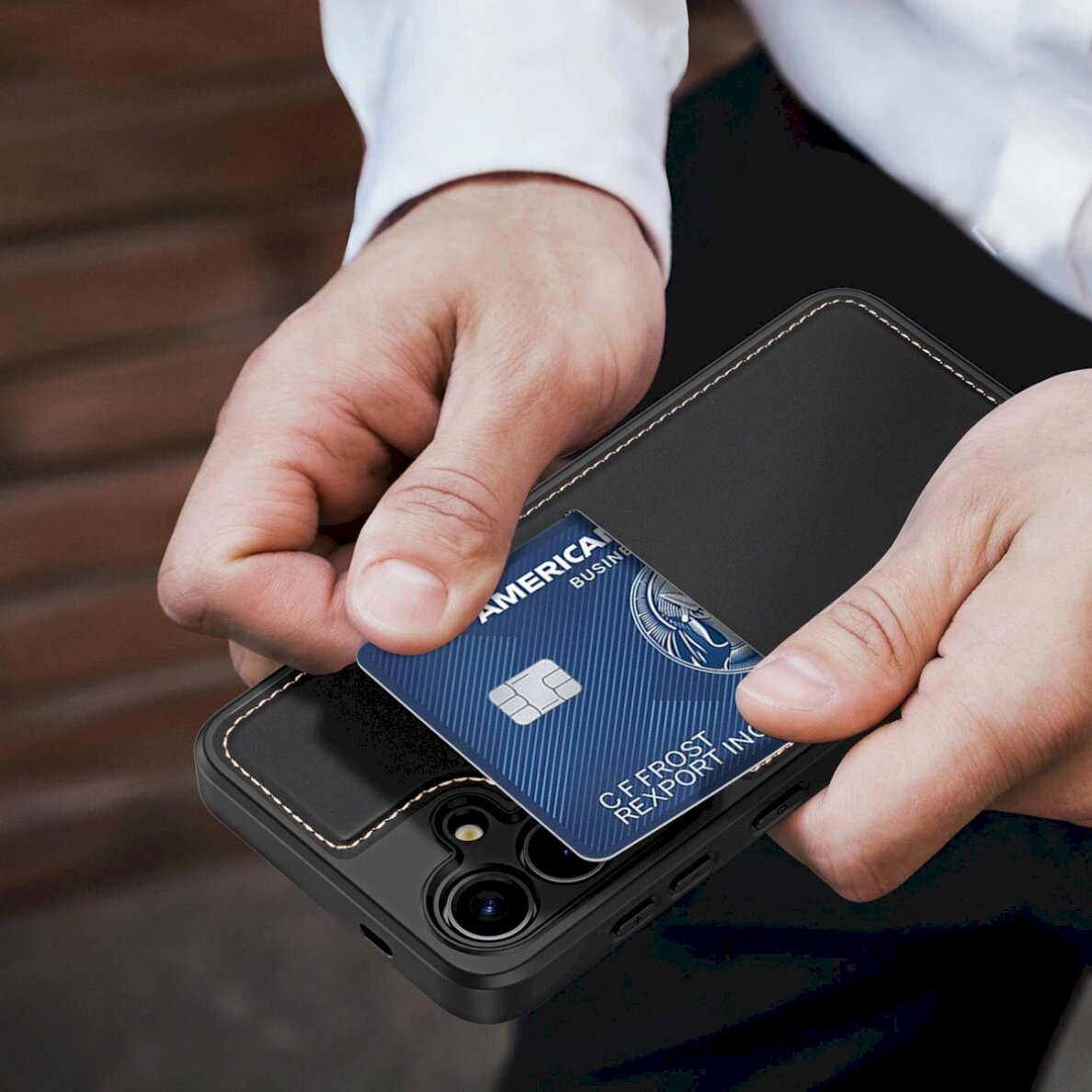 Akcija! Dėklas Rafi II Mag case for Samsung S24 - Juodas  9